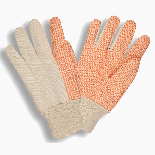 Cordova STANDARD WEIGHT, COTTON CANVAS, HI-VIS ORANGE PVC DOTS, KNIT WRIST, 12PK 2680 - main